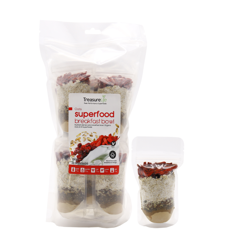 Organic Oats Breakfast Bowl 10 x single servings